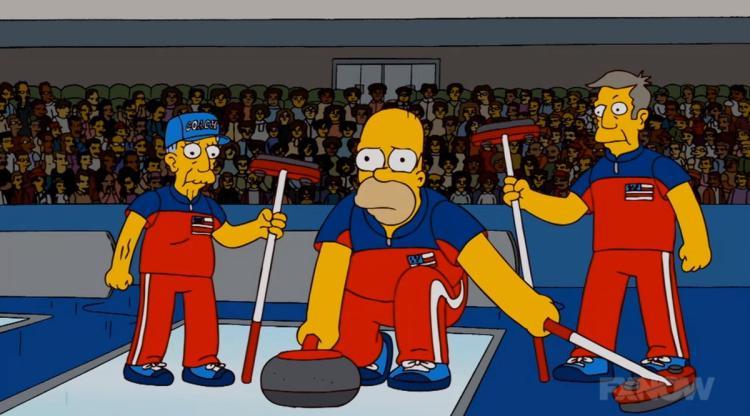 'The Simpsons' Seriously Predicted The USA Curling Team Would Beat Sweden For Gold