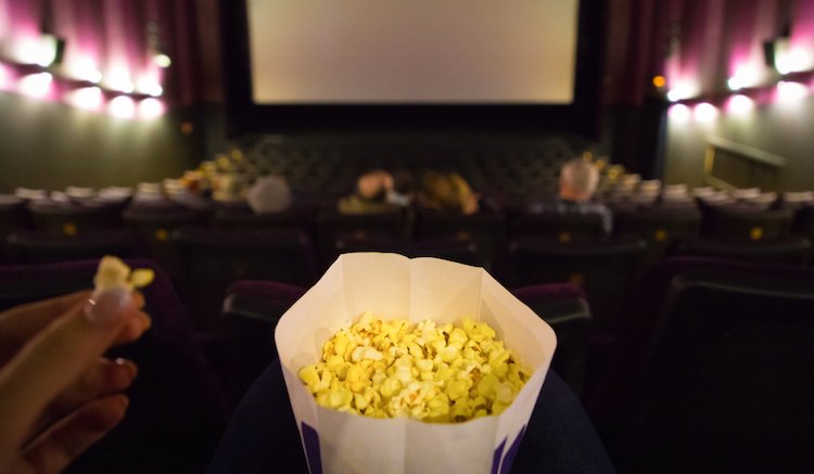 salted movie popcorn