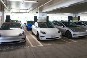 Several Tesla Model 3 cars