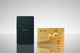 Kyocera smartphone next to a credit card