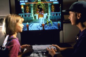 Mortal Kombat game being played on PlayStation