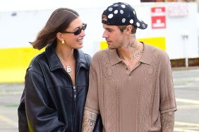 Hailey Bieber and Justin Bieber are seen on August 29, 2023 in New York City.