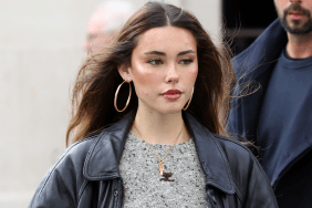 Madison Beer in glass Los Angeles Chargers NFL