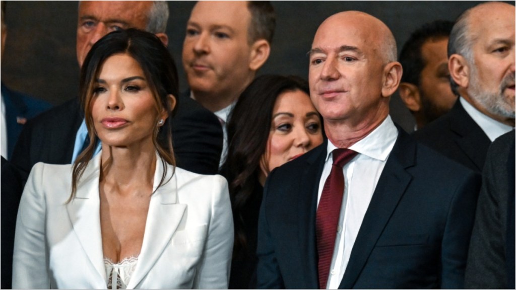 Jeff Bezos’ Fiancee Lauren Sanchez Criticized for Lingerie-Inspired Outfit