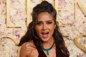 Salma Hayek gray hair Golden Globe Awards 2025