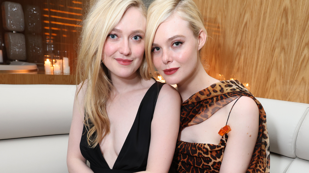 elle fanning golden globes after party dress Gold Sequined Fit & Flare Midi Party Dress main image 0