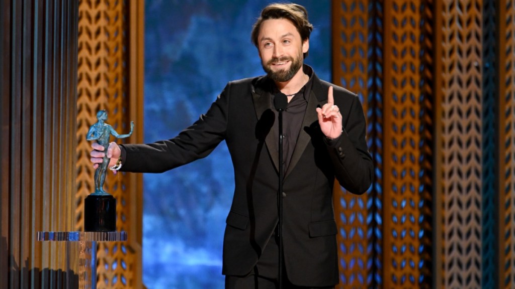 Kieran Culkin Jokes About Adrien Brody in His SAG Awards 2025 Acceptance Speech