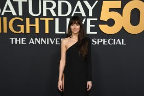 Dakota johnson gucci gown dress snl 50