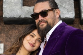 Jason Momoa & Adria Arjona Pose Together at Minecraft Movie Premiere
