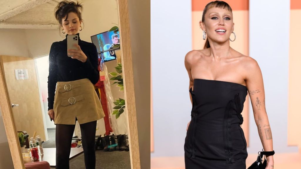 Selena Gomez Miley Cyrus double date