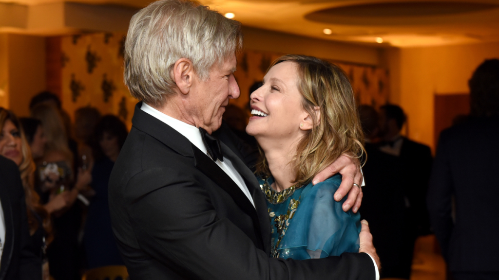 Harrison Ford Travels In Subway After Kissing Calista Flockhart