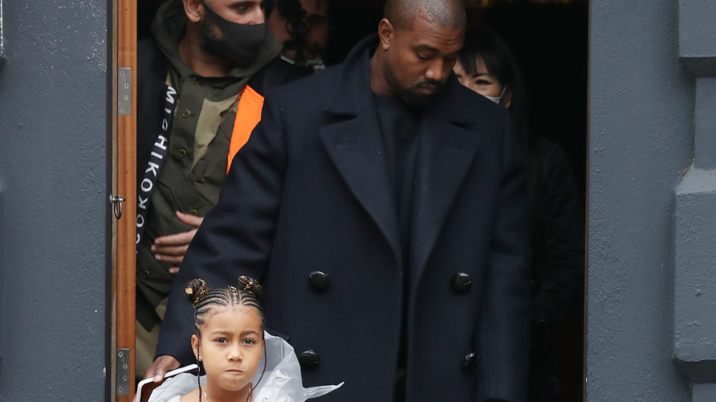 Kanye West with son