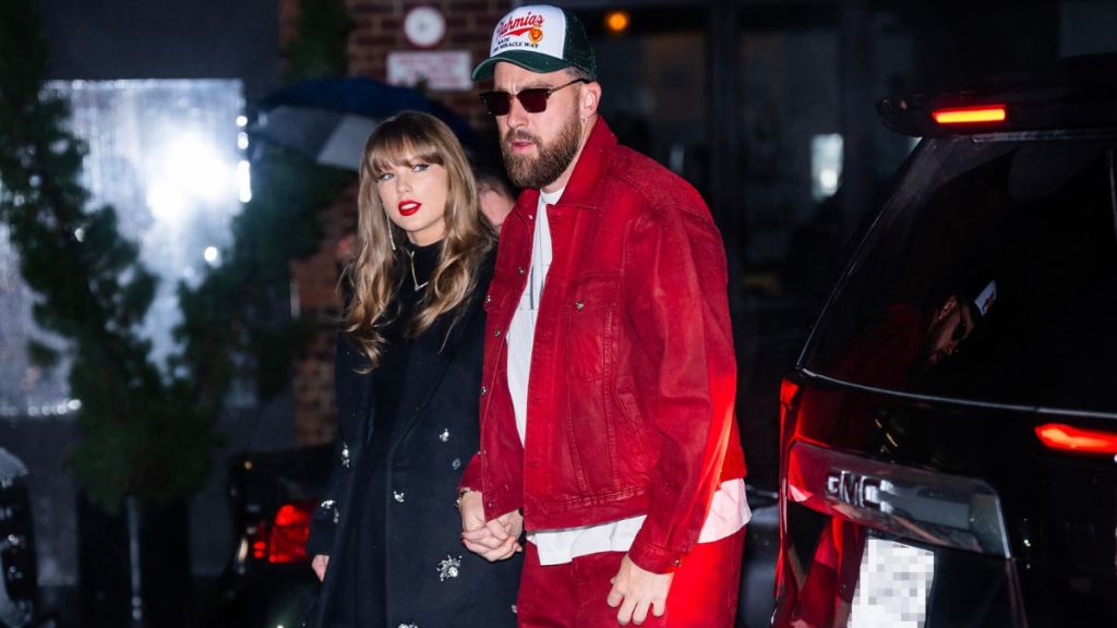 Travis Kelce Goes Shopping With Dad While Taylor Swift Sits Out AMAs 2025