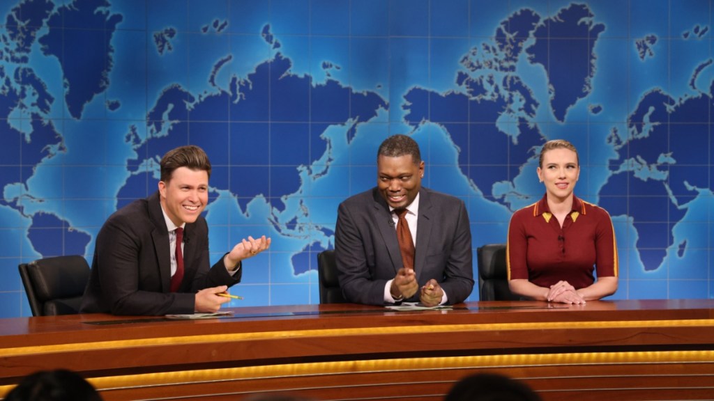 Scarlett Johansson Gets Her Payback for Michael Che's SNL Joke