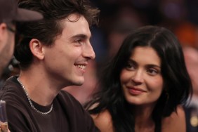 Timothee Chalamet Knicks game Kylie Jenner