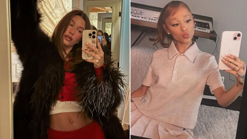 Hailey Bieber Ariana Grande