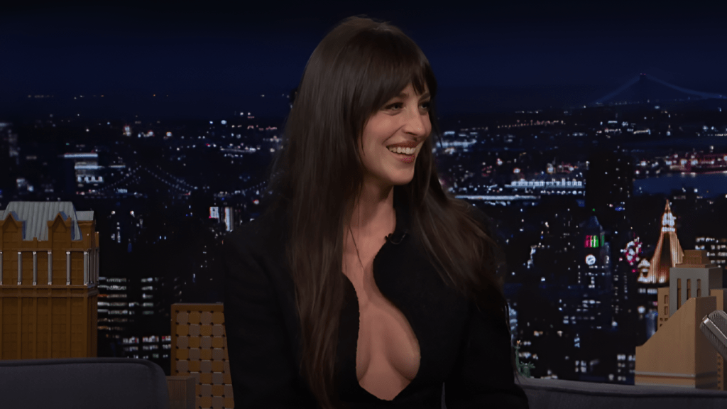 Dakota Johnson Reacts to Near-Wardrobe Malfunction on Jimmy Fallon’s Show