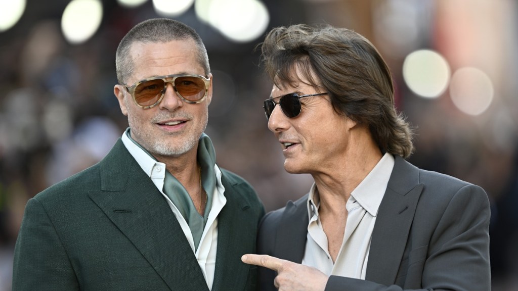 Tom Cruise & Brad Pitt Reunite at F1 London Premiere After Almost Two Decades