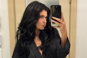 Kylie Jenner breast implant pink dress kylie cosmetics procedure