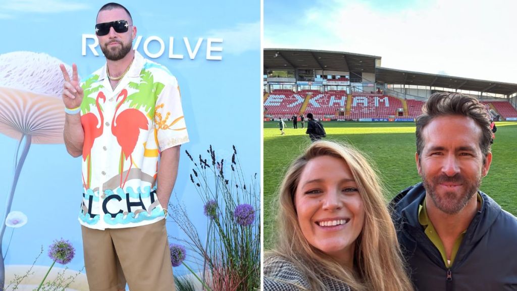 Travis Kelce Ryan Reynolds Blake Lively