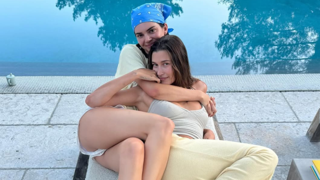 Kendall Jenner and Hailey Bieber