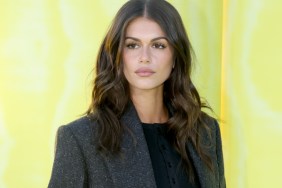 Kaia Gerber Goes Braless in Plunging Top for Lewis Pullman Date