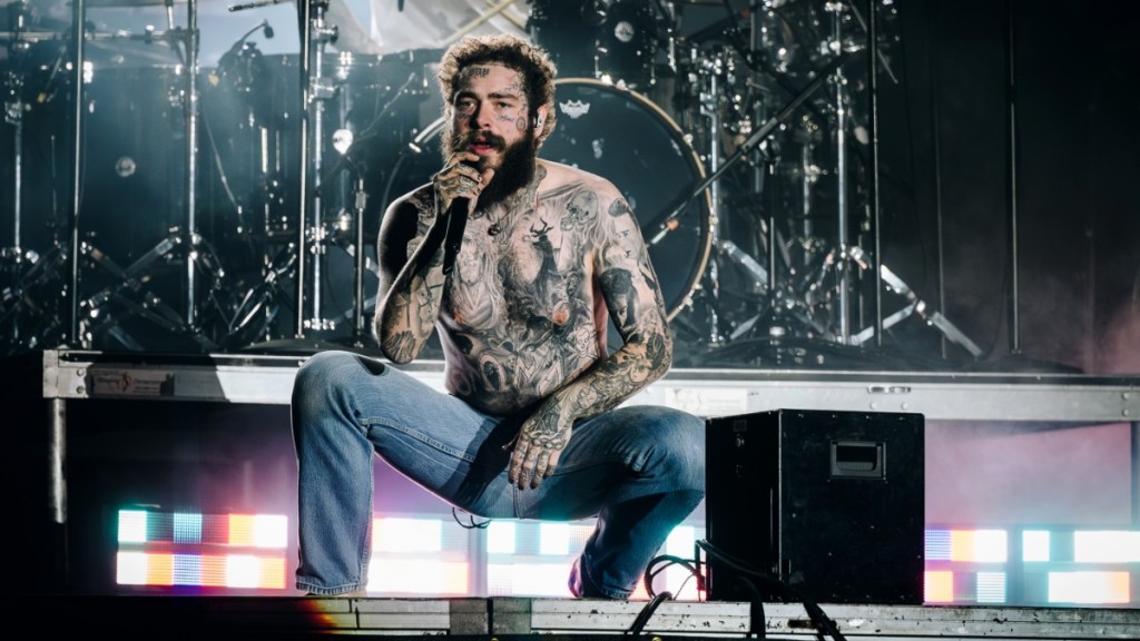 Post Malone Strips Off for Kim Kardashian