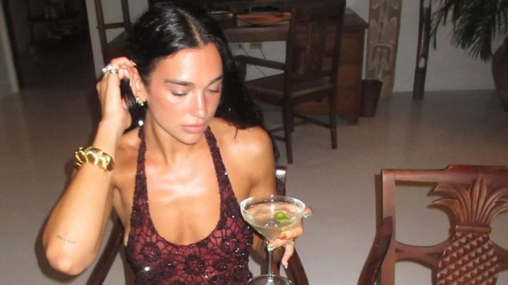 Dua Lipa Goes Braless Under Sheer Birthday Dress in New Photos