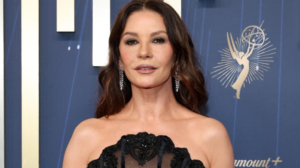Catherine Zeta-Jones returned to the Emmy Awards after a four-year hiatus, and she had a treat waiting for fans.