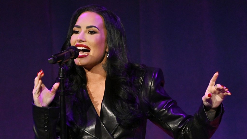 Fans React to Demi Lovato's Unbuttoned Shirt Look 