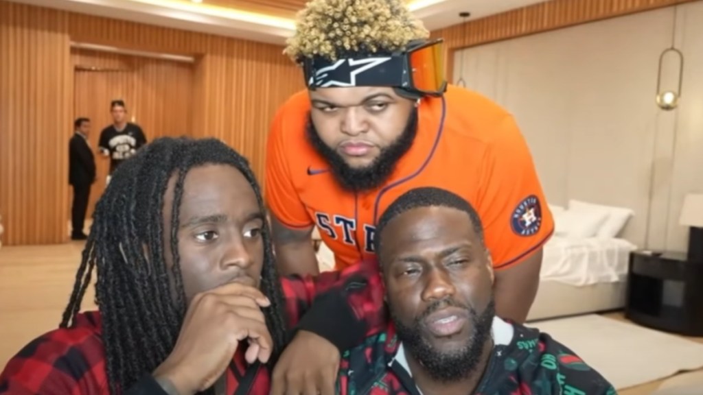Kevin Hart, Kai Cenat & Druski Wrestle Over Rubi Rose Phone Call