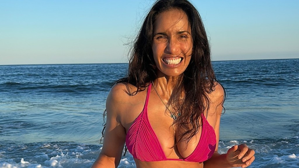 Padma Lakshmi Leaves Little to Imagination With Itty-Bitty Pink Bikini