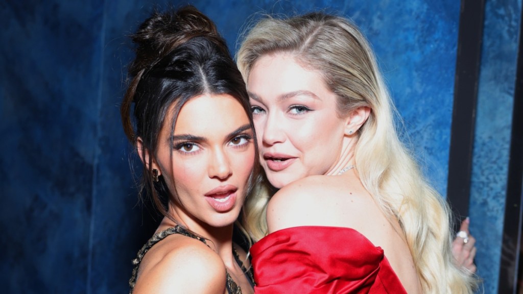 Kendall Jenner & Gigi Hadid Get Friendly in Matching Cowboy Hats