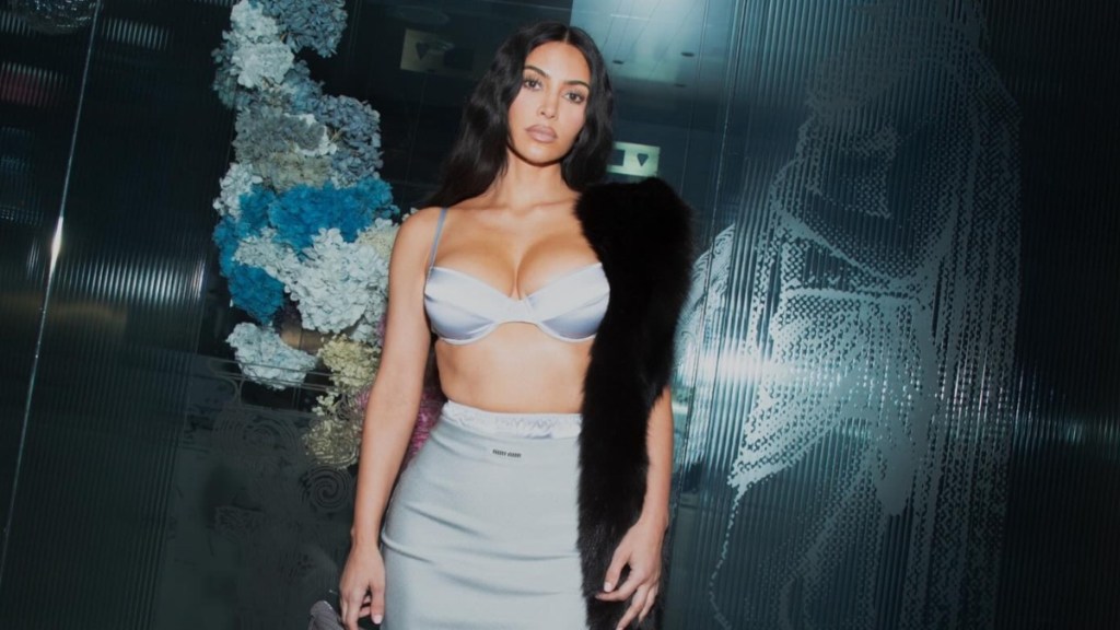 Kim Kardashian's Silk Bra Top Turns Heads in Italy