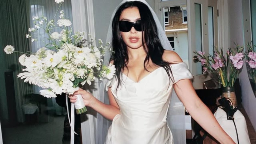 Charli XCX Rocks Sheer Bridal Lace Minidress for Her Second Wedding