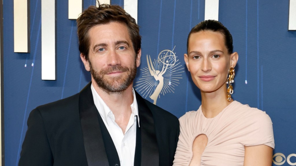 Jake Gyllenhaal Looks Smitten With Girlfriend Jeanne Cadieu in Rare Emmys Photo