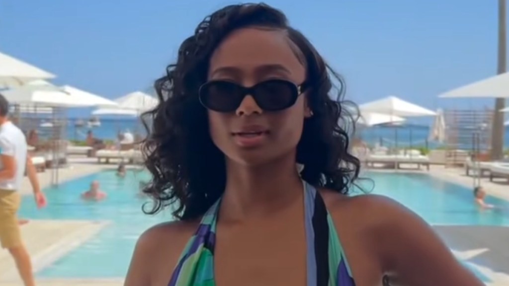 Travis Kelce's Ex Kayla Nicole Showcases Her Bikini Collection in End of Summer Video