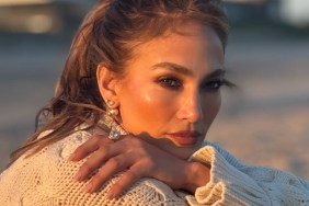 Jennifer Lopez’s ‘Beauty Is From Other World’ in Knit Sweater & Mini-Skirt Look