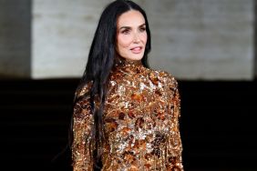 Demi Moore Makes Eveningwear Look Grandiose in Sequined Floral Gown