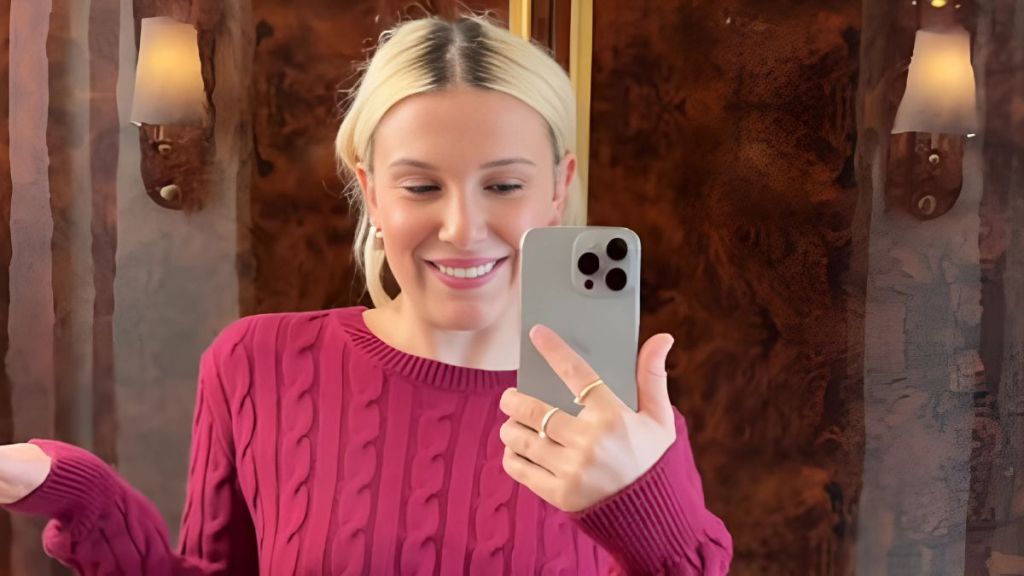 Millie Bobby Brown's Abs in Crop Cable Sweater Will Make You Look Twice