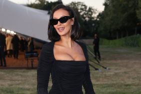 Maya Jama Brings the Drama in Bold Fringed Gown Look at Burberry Show