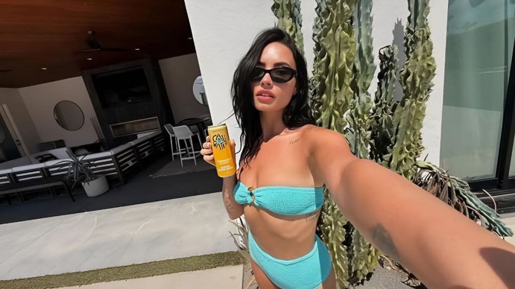 Demi Lovato Poses in Just Plastic for Her New Album Cover