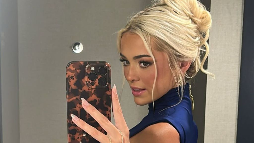 Livvy Dunne Glams Up In Slinky Slit Dress in Hamptons Photos