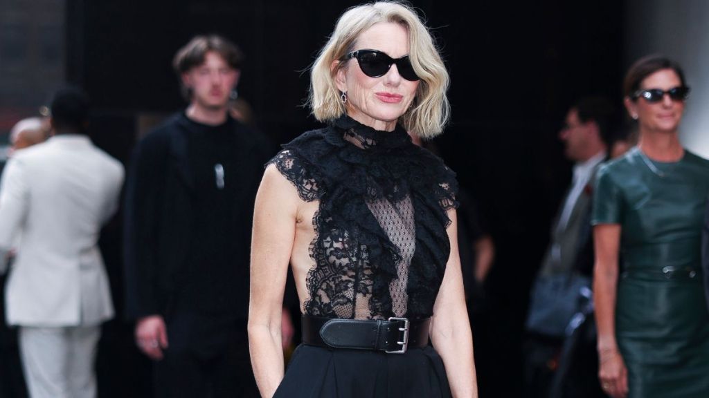 Naomi Watts Gives Formalwear a Lacey Twist at Ralph Lauren Show