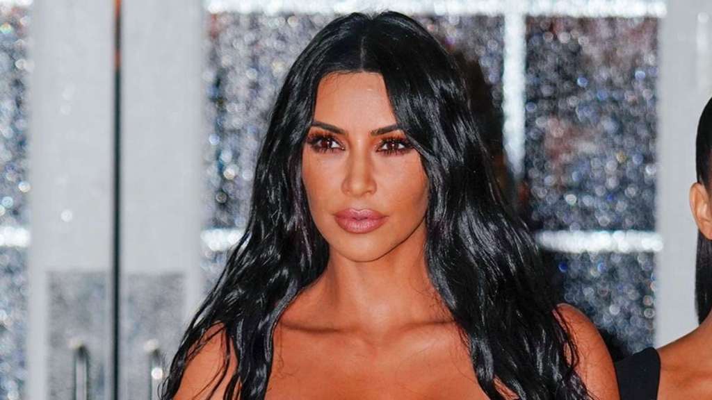 Kim Kardashian Squats in Revealing Two-Piece Lingerie