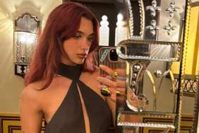 Dua Lipa Elevates Her Plunging Bodysuit With Boudoir-Inspired Details