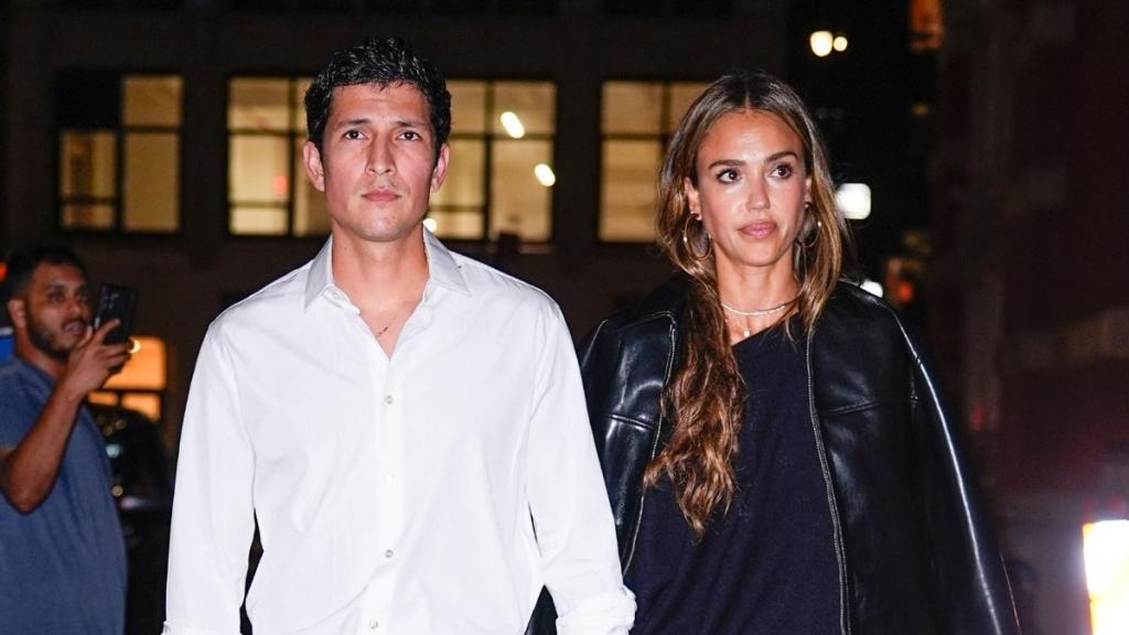 Jessica Alba Rocks Yet Another Leather Jacket for Danny Ramirez's Birthday