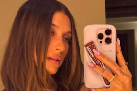 Hailey Bieber's Date Night Top Barely Holds On