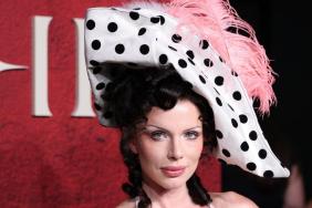 Julia Fox Brings Back ’90s Bombshell Energy in Polka Dot Corset With Daring Neckline