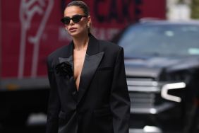 Video: Brooks Nader Risks Wardrobe Malfunction by Going Braless Under a Coat